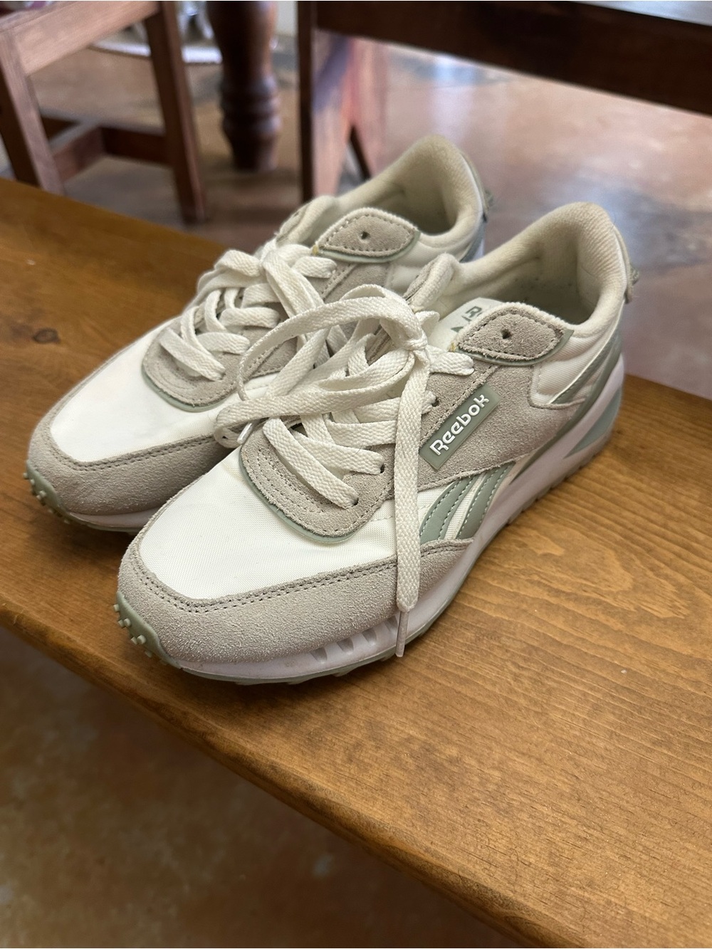 Reebok Women's Classic White & Light Gray Sneakers